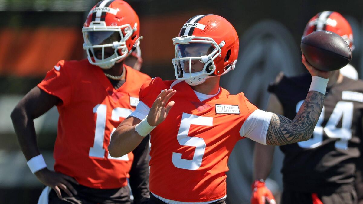 Rookie-QBs der Cleveland Browns ziehen an einem Strang